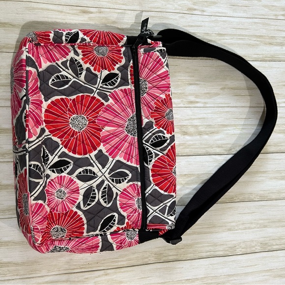 Vera Bradley Cheery Blossoms Large Quilted Laptop Messenger Bag & Wallet NWT - Picture 9 of 16